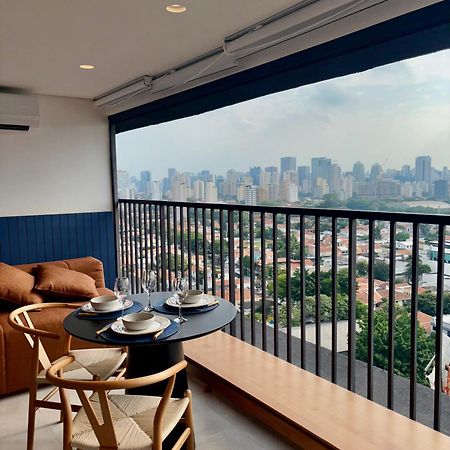 Apartamento Com Estacao De Trabalho E Vista Proximo A Faria Lima E Congonhas San Paolo Esterno foto