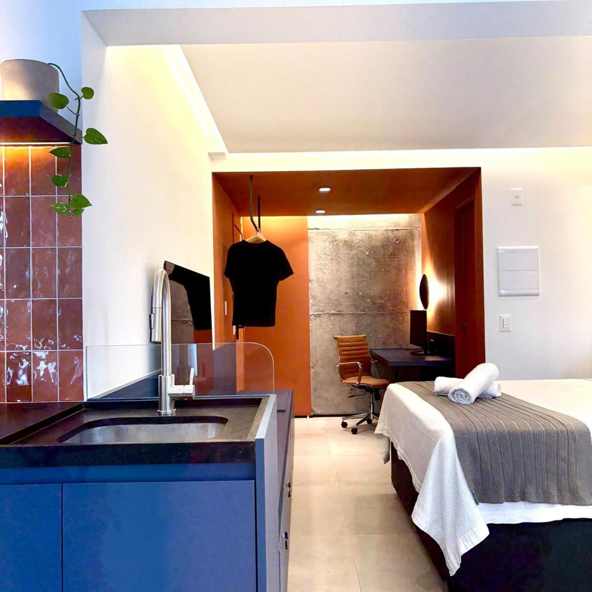 Apartamento Com Estacao De Trabalho E Vista Proximo A Faria Lima E Congonhas San Paolo Esterno foto