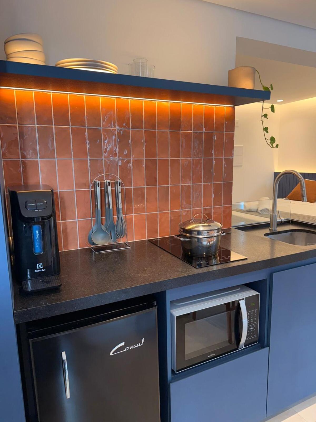Apartamento Com Estacao De Trabalho E Vista Proximo A Faria Lima E Congonhas San Paolo Esterno foto