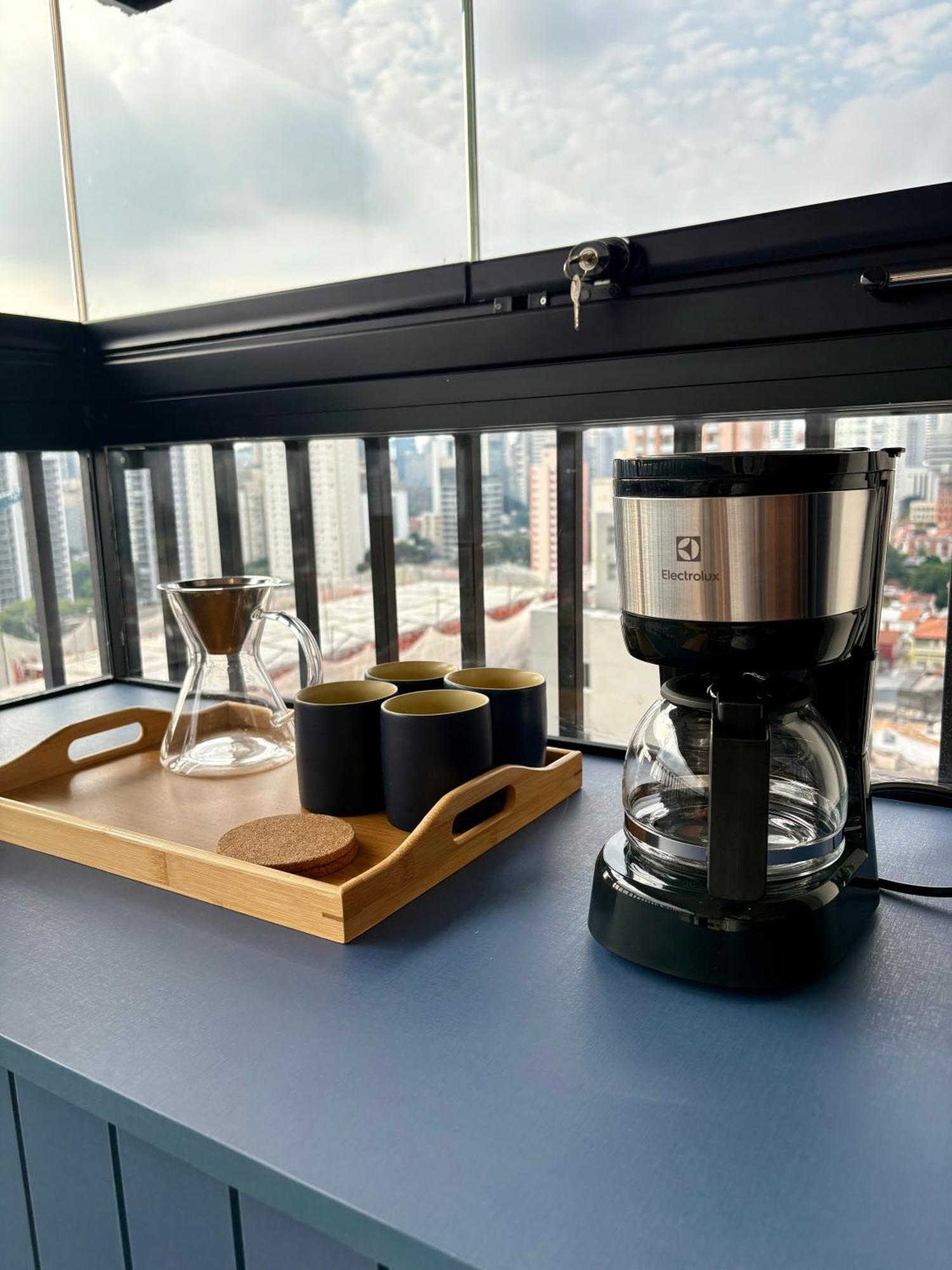 Apartamento Com Estacao De Trabalho E Vista Proximo A Faria Lima E Congonhas San Paolo Esterno foto